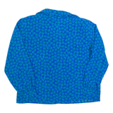 COUNTRY SOPHISTICATES BY PENDLETON Womens Printed Blouse Blue Crazy Pattern M