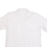 Womens Printed Shirt White Collared Floral M