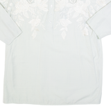 Womens Top Grey 3/4 Sleeve M