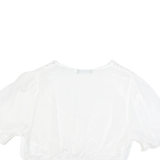 COUNTRY LINE Cropped Womens Blouse White L