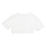 COUNTRY LINE Cropped Womens Blouse White L