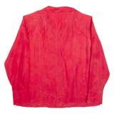 KINGFIELD Womens Shirt Red Collared Long Sleeve L