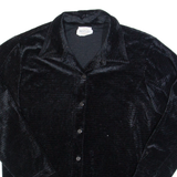 BENTLEY Womens Shirt Black Collared Long Sleeve S