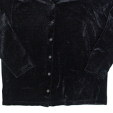 BENTLEY Womens Shirt Black Collared Long Sleeve S