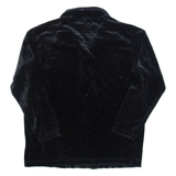 BENTLEY Womens Shirt Black Collared Long Sleeve S