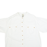 BLUES NIGHT Womens Shirt White Collared 90s M