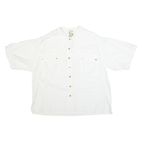 BLUES NIGHT Womens Shirt White Collared 90s M