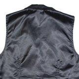 Sparkle Womens Waistcoat Blue Collared Sleeveless XL