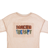 Sheer Womens Top Brown S