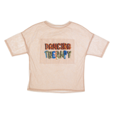 Sheer Womens Top Brown S