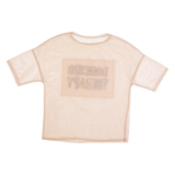 Sheer Womens Top Brown S