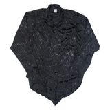 Womens Shirt Black Collared Long Sleeve M