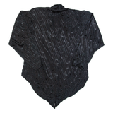 Womens Shirt Black Collared Long Sleeve M