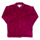 GERTRUDE DAVENPORT Womens Shirt Red Collared Long Sleeve M