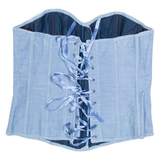 Womens Top Blue Strapless S