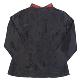 Oriental Inspired Womens Blouse Black Long Sleeve M