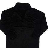 Womens Shirt Black Collared Long Sleeve 90s M