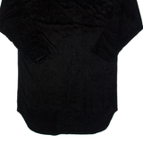 Womens Shirt Black Collared Long Sleeve 90s M