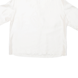 Womens Cropped Top Cream V-Neck M