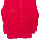Womens Shirt Red Long Sleeve S
