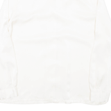 Womens Shirt Cream Collared Long Sleeve M