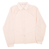 Womens Shirt Pink Collared Long Sleeve S
