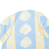 Womens Kimono Top Blue Crazy Pattern S
