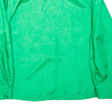 Womens Shirt Green Collared Long Sleeve M