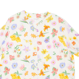 SOMMERMAN Womens Printed Shirt White V-Neck Floral UK 20