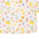 SOMMERMAN Womens Printed Shirt White V-Neck Floral UK 20