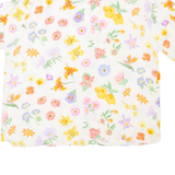 SOMMERMAN Womens Printed Shirt White V-Neck Floral UK 20