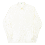 Womens Shirt Beige Collared Long Sleeve L