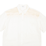 JOBIS Womens Shirt White Collared L