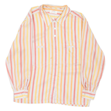 BOGNER Womens Printed Shirt Pink Collared Long Sleeve Striped S