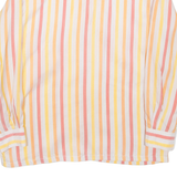 BOGNER Womens Printed Shirt Pink Collared Long Sleeve Striped S