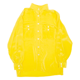 Womens Shirt Yellow High Neck Long Sleeve M