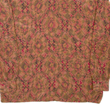 DEL MOD Womens Printed Shirt Brown Collared Long Sleeve Paisley M