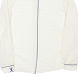 Womens Printed Shirt Beige Collared Long Sleeve Spotted M