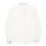 Womens Printed Shirt Beige Collared Long Sleeve Spotted M