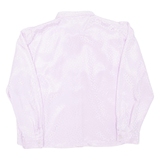 Womens Printed Shirt Purple Collared Long Sleeve Spotted L
