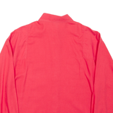 LAVELLI Womens Shirt Red Collared Long Sleeve M