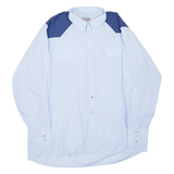 Womens Shirt Blue Collared Long Sleeve XL