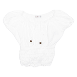 Womens Cropped Blouse White S