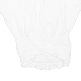 Womens Cropped Blouse White S