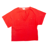 CHANTAL Womens Top Red M