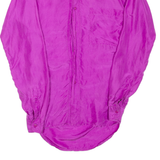 Womens Shirt Purple Collared Long Sleeve S