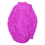 Womens Shirt Purple Collared Long Sleeve S