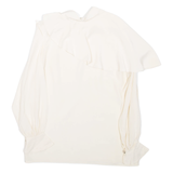 Womens Blouse Beige High Neck Long Sleeve S