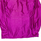 Womens Shirt Purple Collared Long Sleeve L