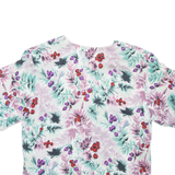 Womens Printed Top Pink Crazy Pattern L